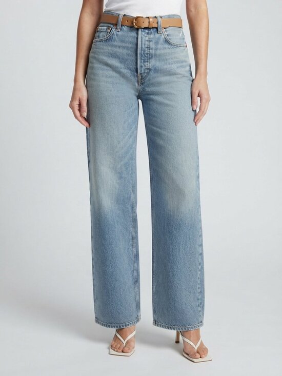 Levi's Denim - Levi's Premium Ribcage Wide Leg Jeans 26 Medium Wash NWT